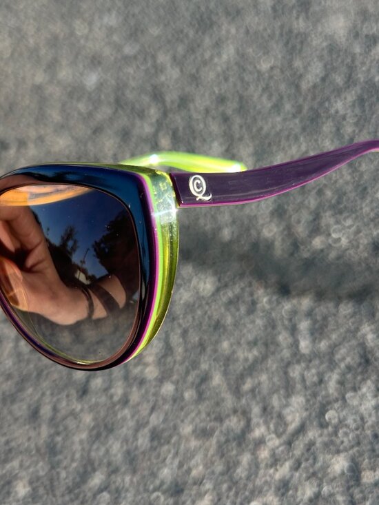 Alexander McQueen Cat-eye Sunglasses Purple & Green w/ Case main image 7